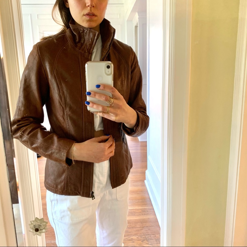 Leather jacket Marc New Youk